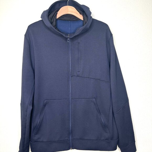 Lululemon City Sweat Zip Hoodie *Thermo Heathered Nautical Navy Size XL - Picture 10 of 10